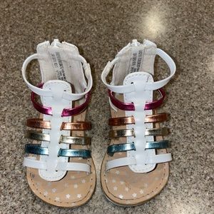 Wonder Nation Rainbow Gladiator Sandals sz 3